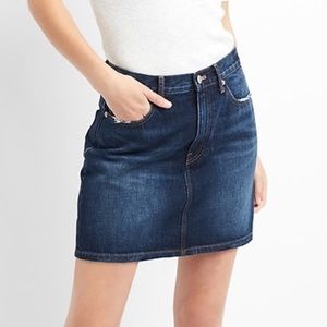 Gap High Rise Denim Skirt